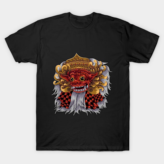 Barong Balinese Culture Mask T-Shirt by Marciano Graphic